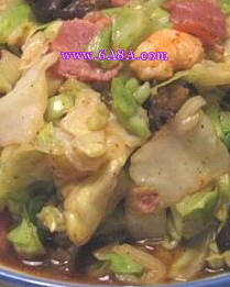 卷心菜炒蝦仁的做法 卷心菜炒蝦仁的做法