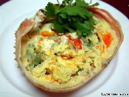 花雕蟹殼蒸蛋的做法 花雕蟹殼蒸蛋的做法