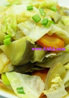 圓白菜炒茄子的做法 圓白菜炒茄子的做法