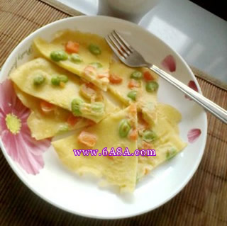 毛豆雞蛋餅的做法 毛豆雞蛋餅的做法