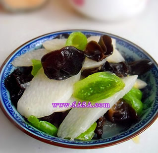 山藥炒木耳的做法 山藥炒木耳的做法