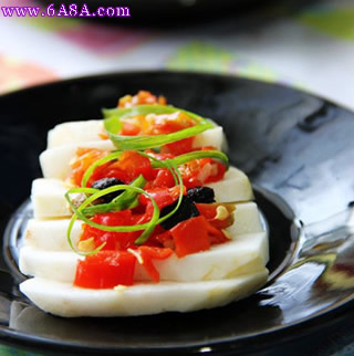 豆豉剁椒蒸芋頭的做法 豆豉剁椒蒸芋頭的做法