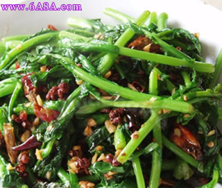 熗炒白油菜尖的做法 熗炒白油菜尖的做法
