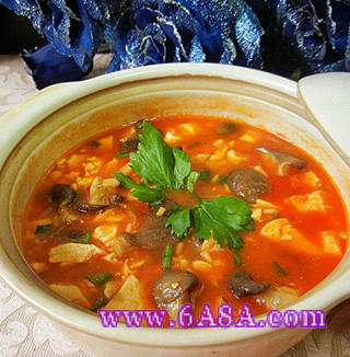 茄汁豆腐秀珍菇煲的做法 茄汁豆腐秀珍菇煲的做法