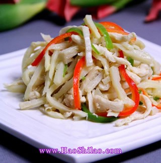 雞絲拌春筍的做法 雞絲拌春筍的做法