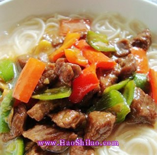 雙椒牛肉拉面的做法 雙椒牛肉拉面的做法