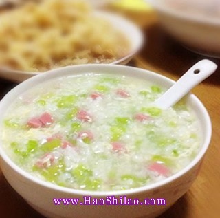 西芹火腿粥的做法 西芹火腿粥的做法