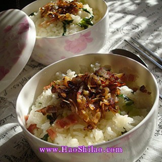 蔥油菜飯的做法 蔥油菜飯的做法