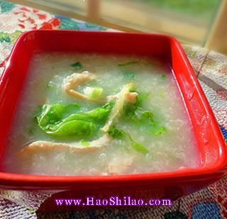 生菜雞絲粥的做法 生菜雞絲粥的做法