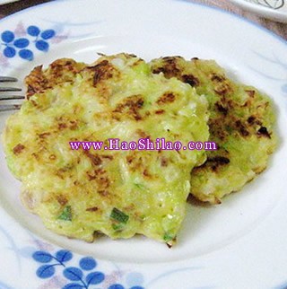 白菜咸肉末蛋餅的做法 白菜咸肉末蛋餅的做法