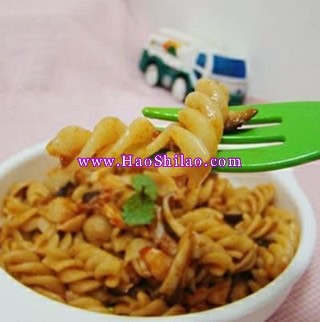 蘑菇蝦仁炒意面的做法 蘑菇蝦仁炒意面的做法