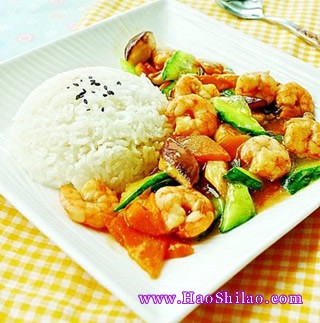 鮮蝦黃瓜飯的做法 鮮蝦黃瓜飯的做法