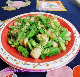 魚柳炒秋葵的做法 魚柳炒秋葵的做法