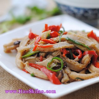 雙椒耗油牛肚的做法 雙椒耗油牛肚的做法