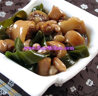 海帶燒豬尾的做法 海帶燒豬尾的做法