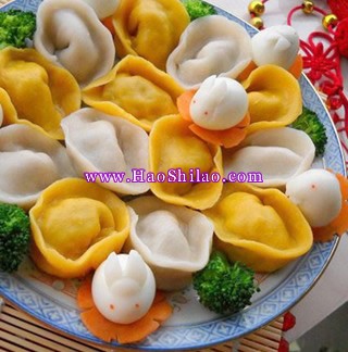 金銀元寶餃子的做法 金銀元寶餃子的做法