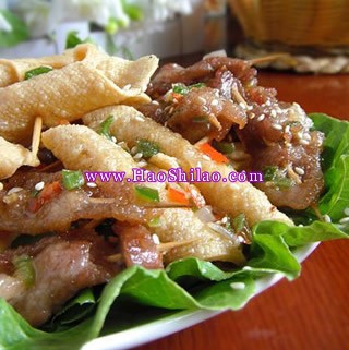 蔥香牙簽肉的做法 蔥香牙簽肉的做法