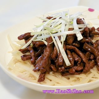 醬香牛肉絲的做法 醬香牛肉絲的做法