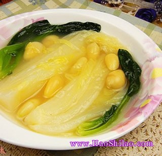 雞湯銀杏大白菜的做法 雞湯銀杏大白菜的做法