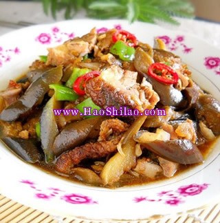 烤鴨燒茄子的做法 烤鴨燒茄子的做法