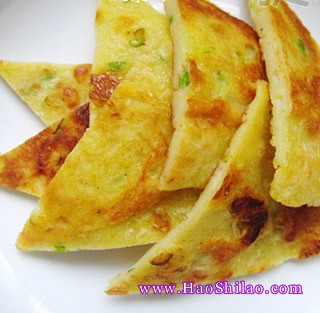 蔥花雞蛋燙面餅的做法 蔥花雞蛋燙面餅的做法