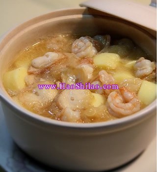 骨湯海鮮豆腐煲的做法 骨湯海鮮豆腐煲的做法