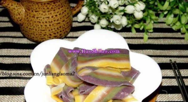 彩虹面條的做法 彩虹面條的做法