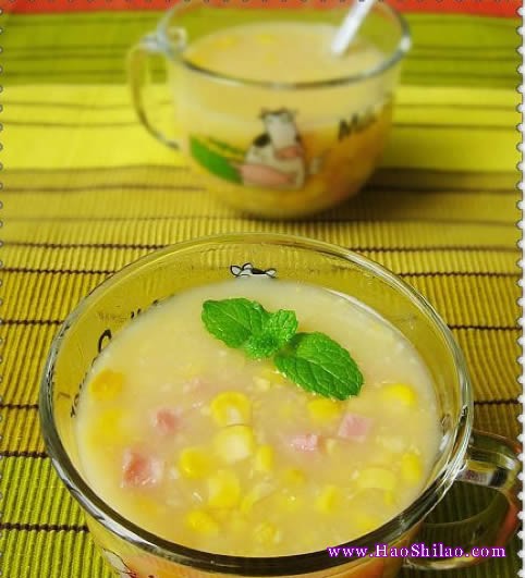 火腿玉米濃湯的做法 火腿玉米濃湯的做法