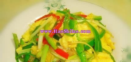 韭黃三絲炒蛋的做法 韭黃三絲炒蛋的做法