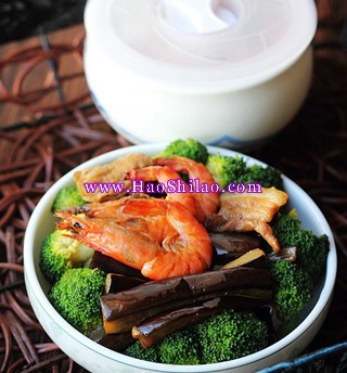 基圍蝦燒茄子的做法 基圍蝦燒茄子的做法