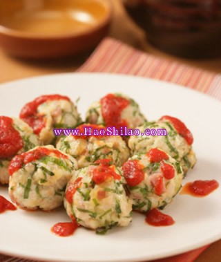 烤雞肉丸子的做法 烤雞肉丸子的做法