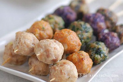 五彩肉丸的做法 五彩肉丸的做法