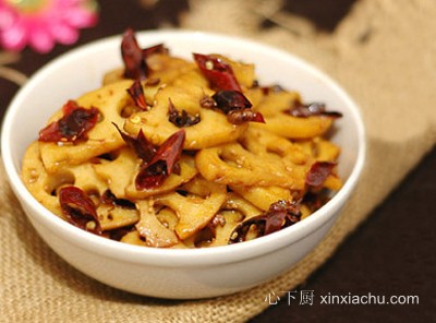 下飯素菜 麻辣藕片的做法 下飯素菜 麻辣藕片的做法