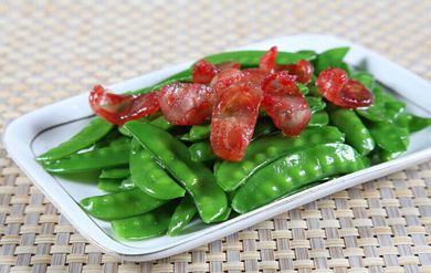 荷蘭豆炒臘腸的做法 荷蘭豆炒臘腸的做法